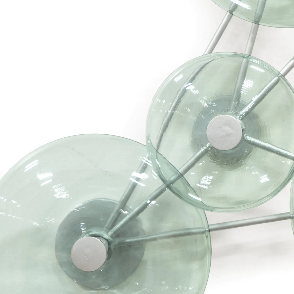 Calypso Glass Wall Decor Silver