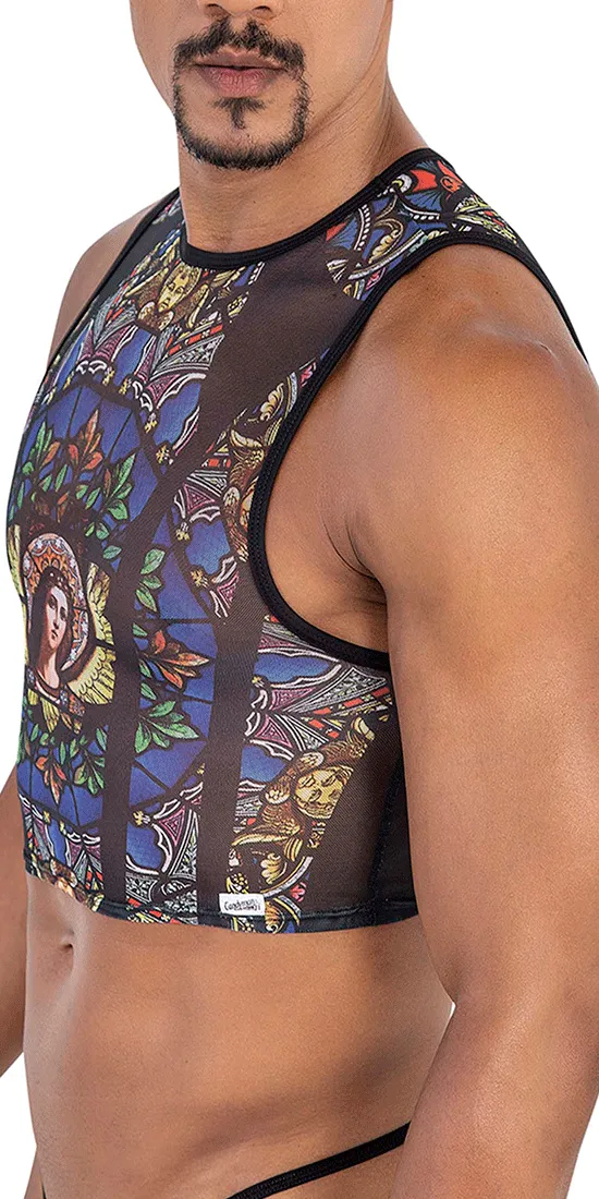 Candyman 99805 Stained Glass Tank Top Black-print
