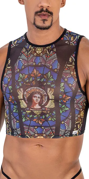 Candyman 99805 Stained Glass Tank Top Black-print