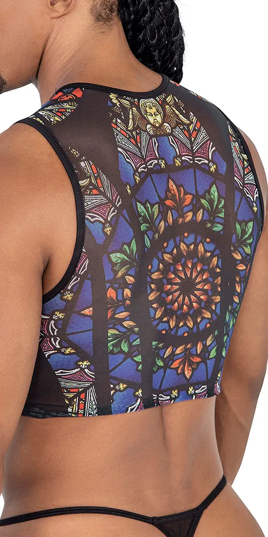 Candyman 99805 Stained Glass Tank Top Black-print