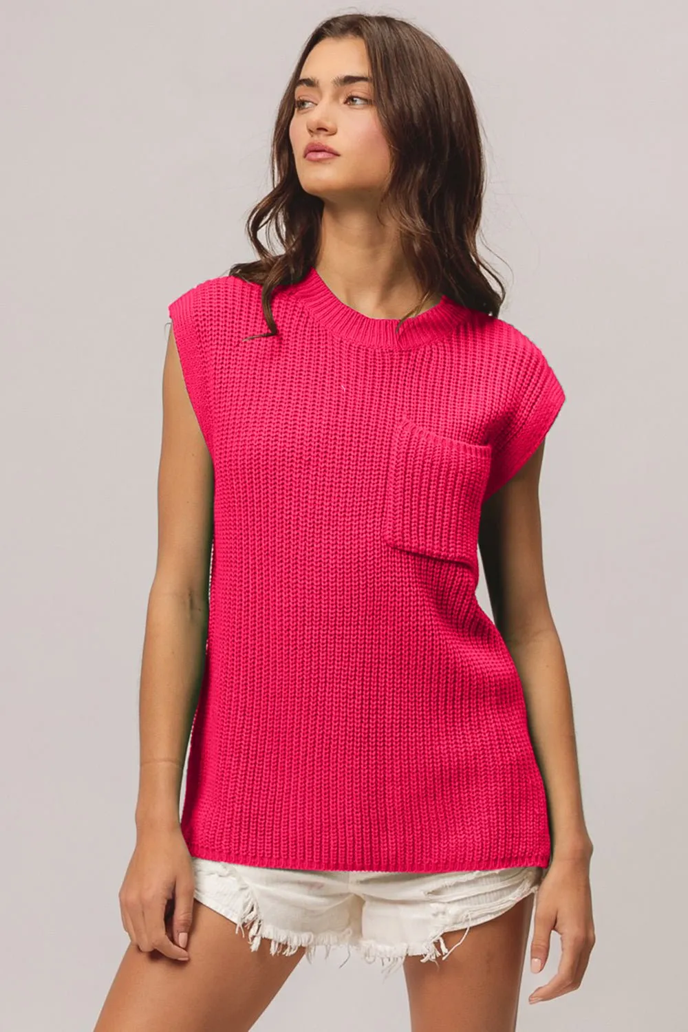 Cap Sleeve Sweater Top