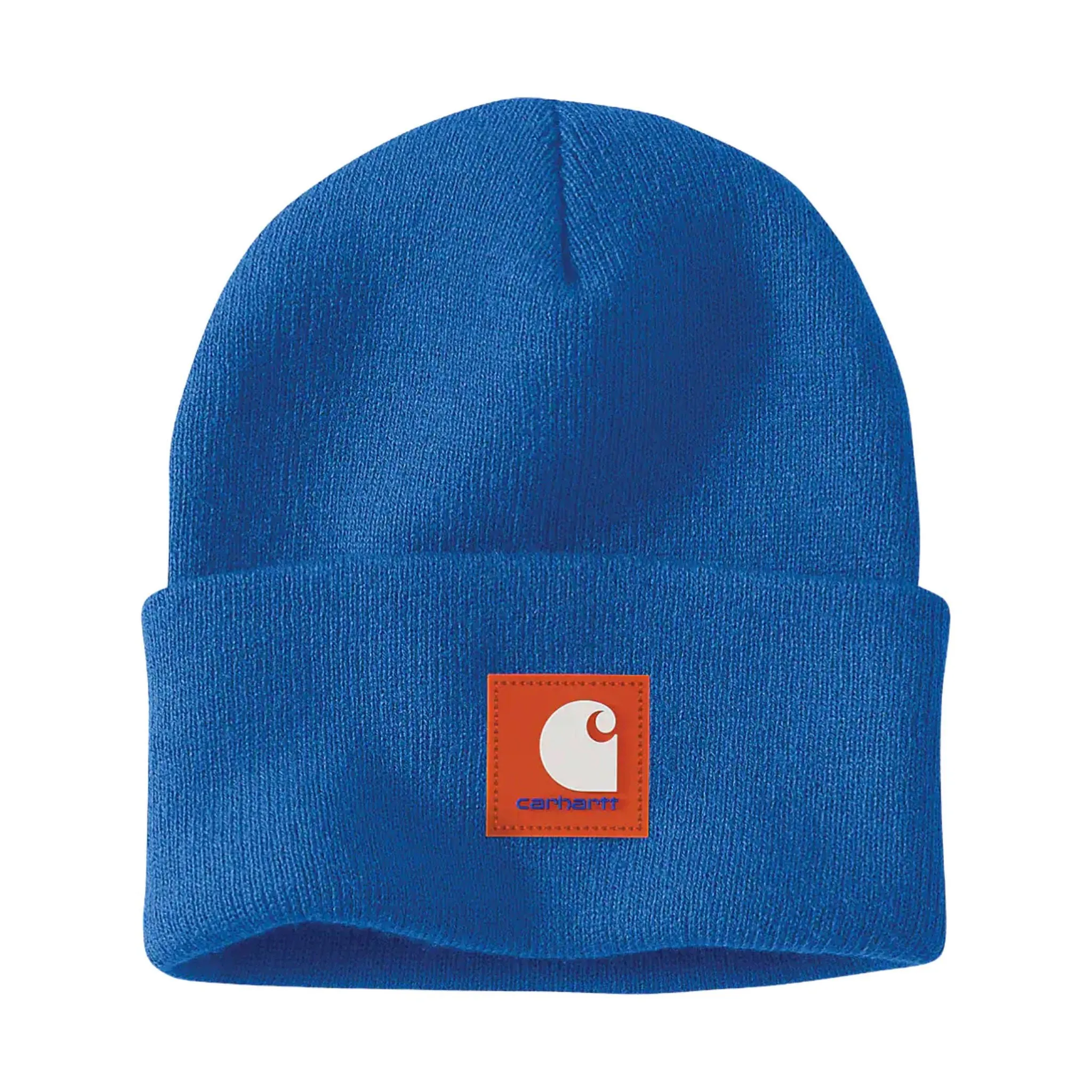 Carhartt Knit Rubber Patch Beanie - Beacon Blue