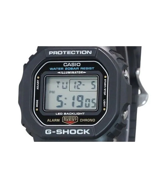 Casio G-Shock Digital Resin Strap Quartz DW-5600UE-1 200M Mens Watch