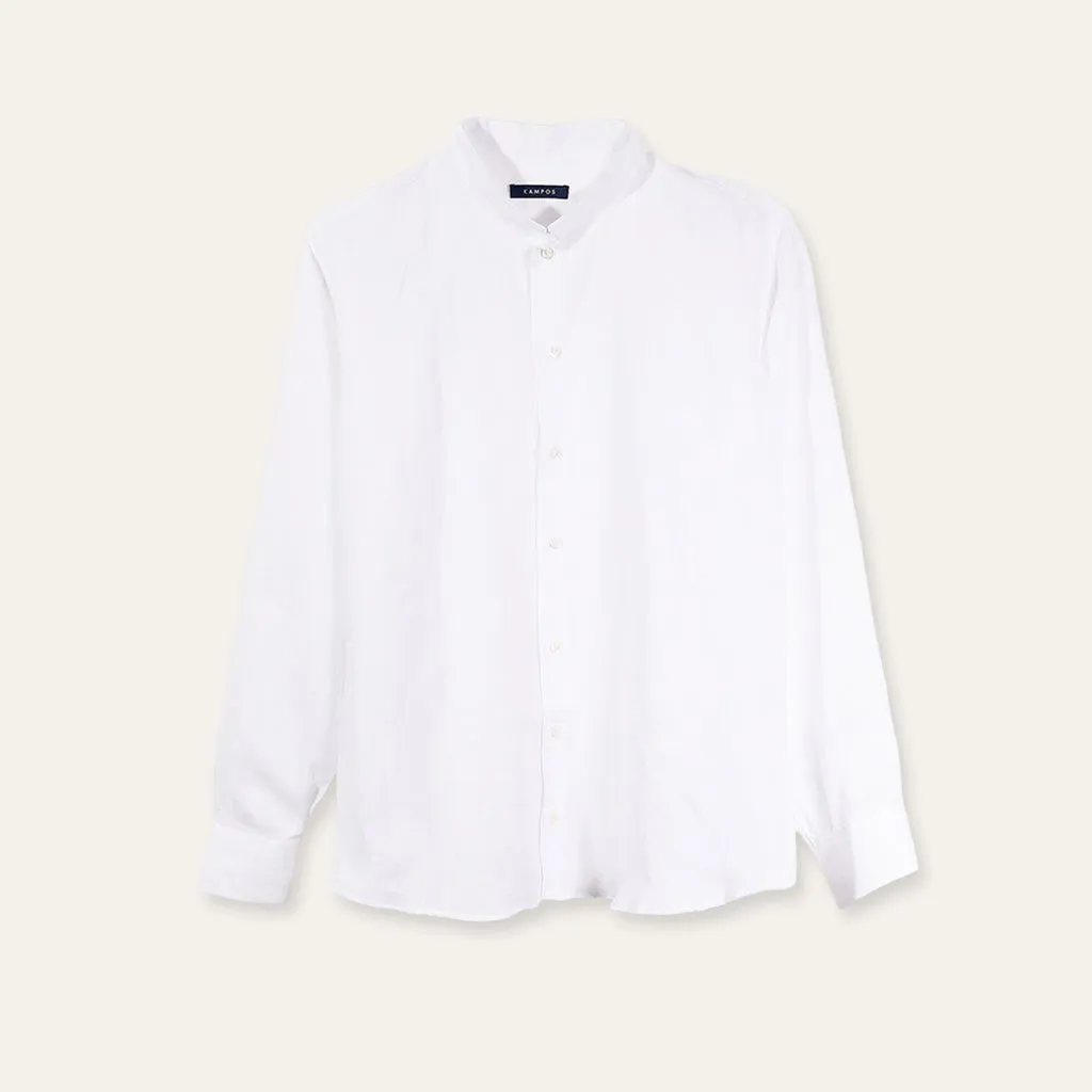 Casual Linen Shirt White