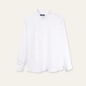 Casual Linen Shirt White