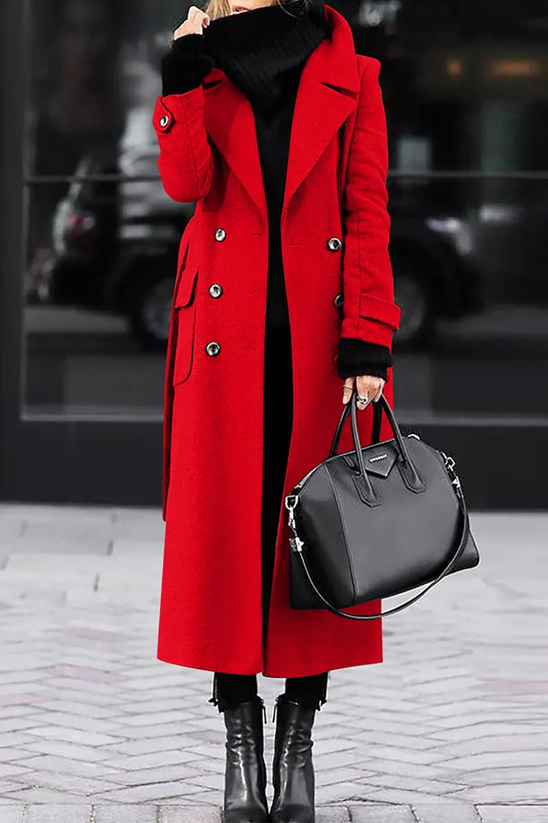 Casual Street Pocket Buttons Turn-back Collar Outerwear(5 Colors)