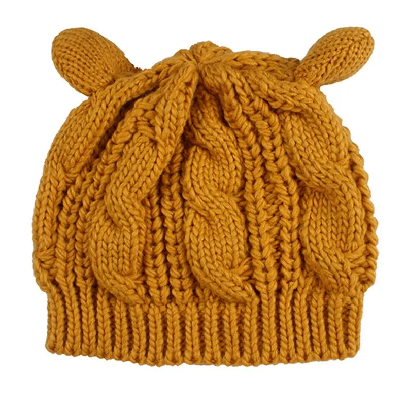 Cat Ear Knitted Beanie Hat