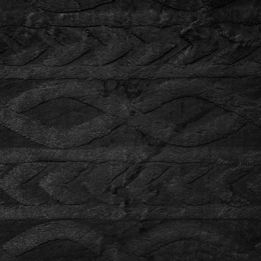 Chain Link Luxury Fur - Black