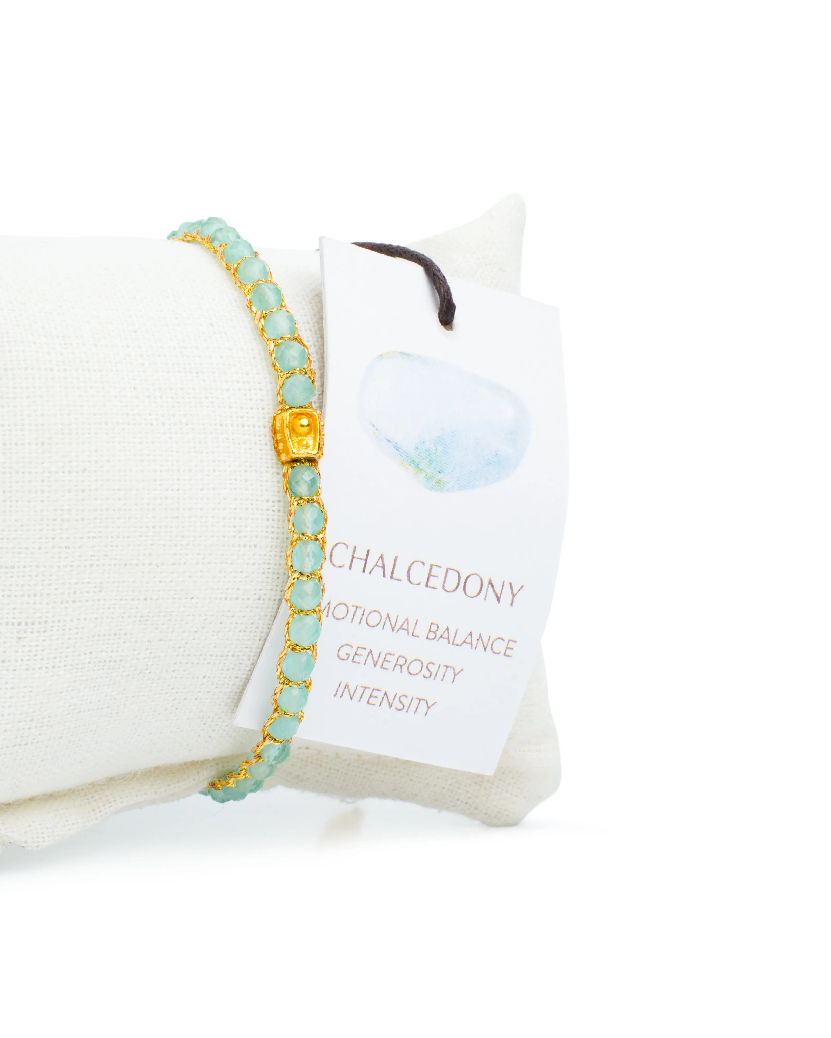 Chalcedony Bracelet | Gold