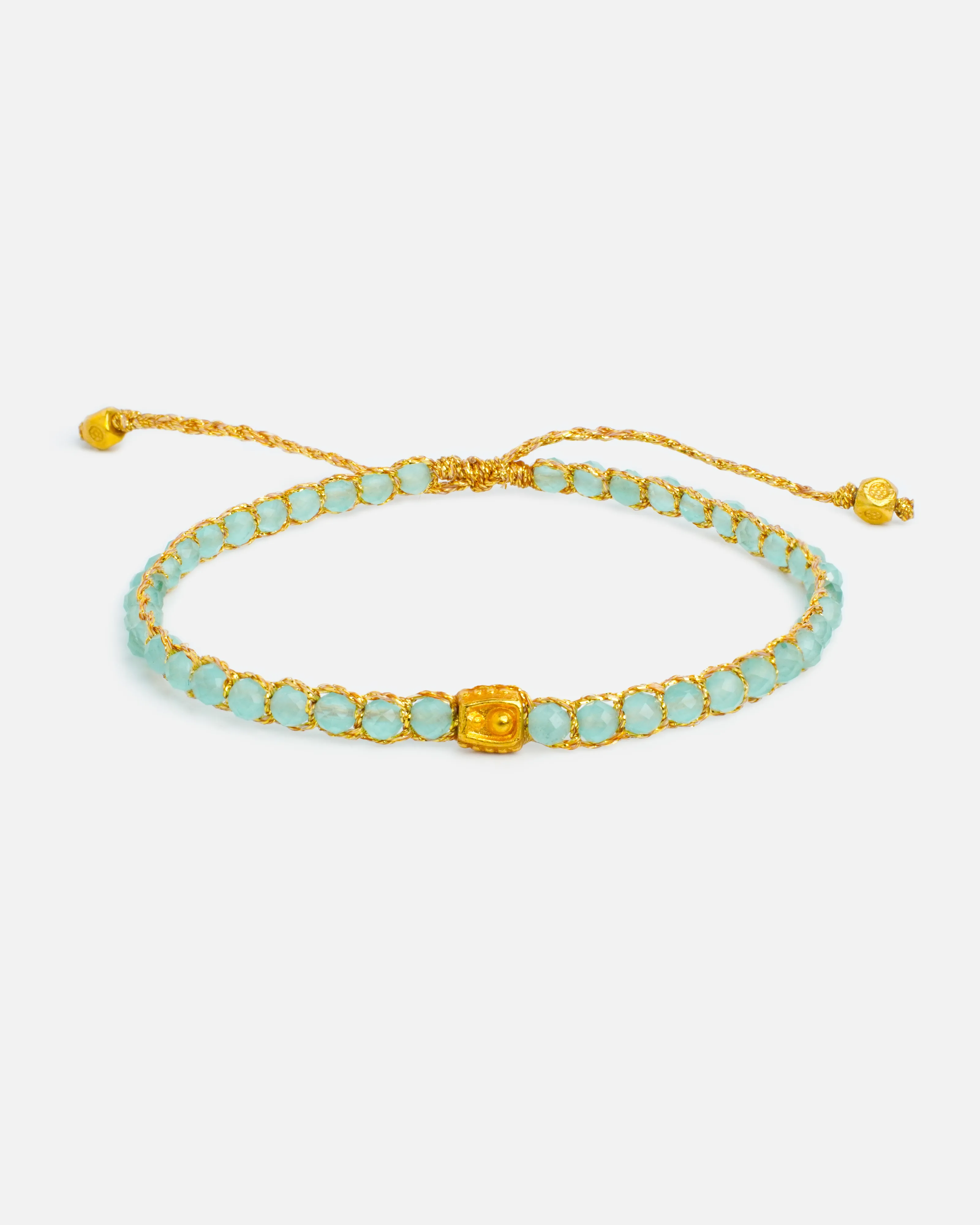 Chalcedony Bracelet | Gold