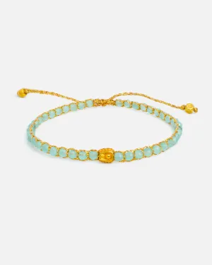 Chalcedony Bracelet | Gold