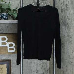 Charter Club Women's V Neck Cashmere Sweater Black Small