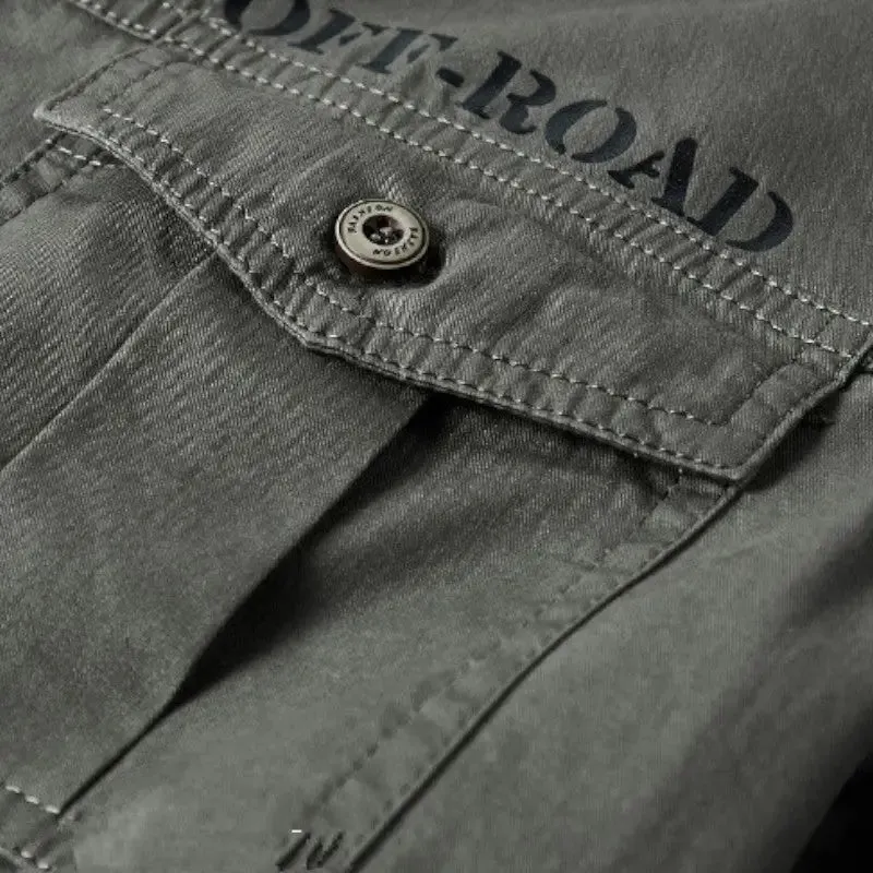 Chemise kaki homme militaire