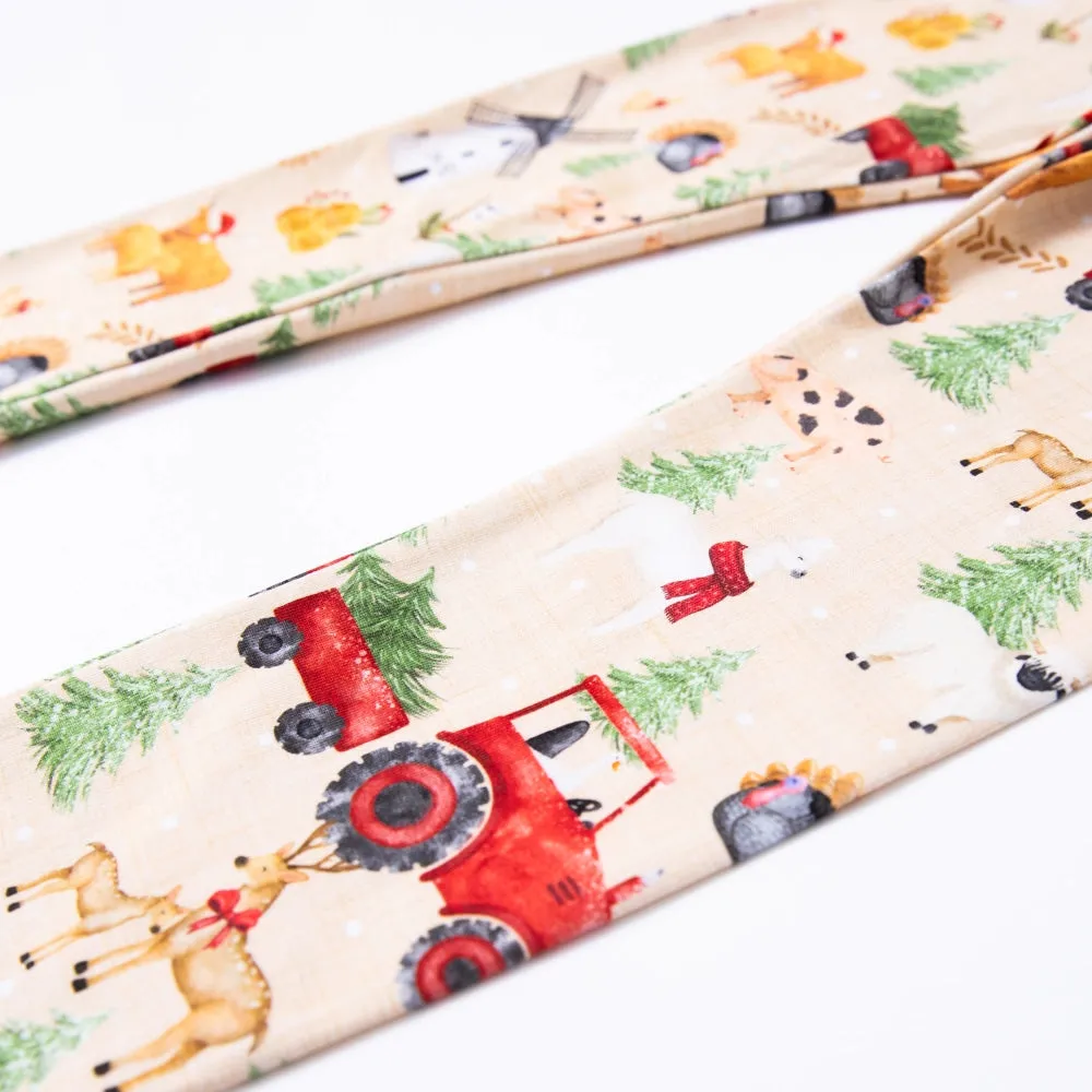Christmas Farm Leggings-Natural