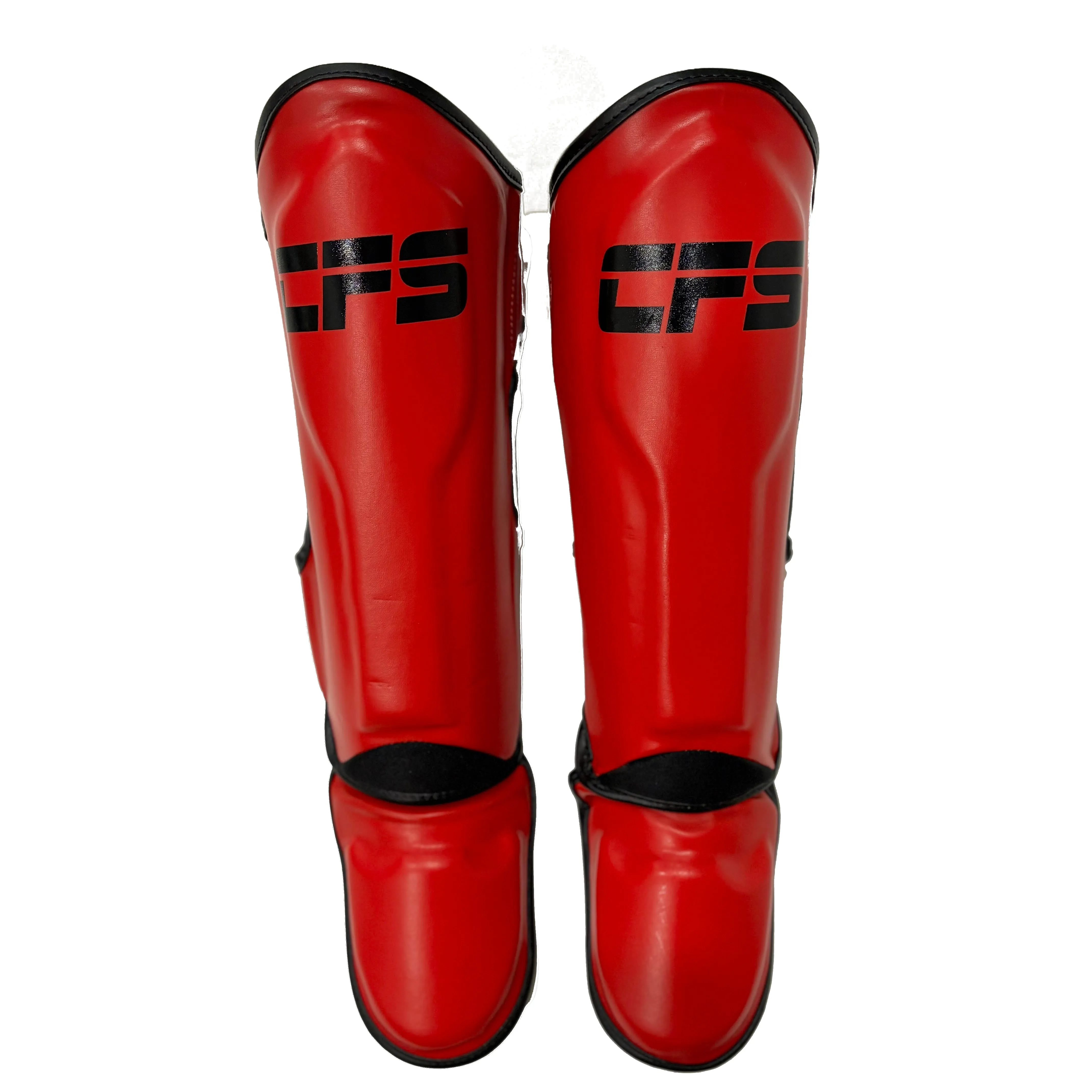 Clinch Fight Sports CFS Muay Thai Kids Youth Shin Guards Red