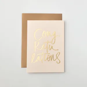 Congratulations (Creme) Greeting Card