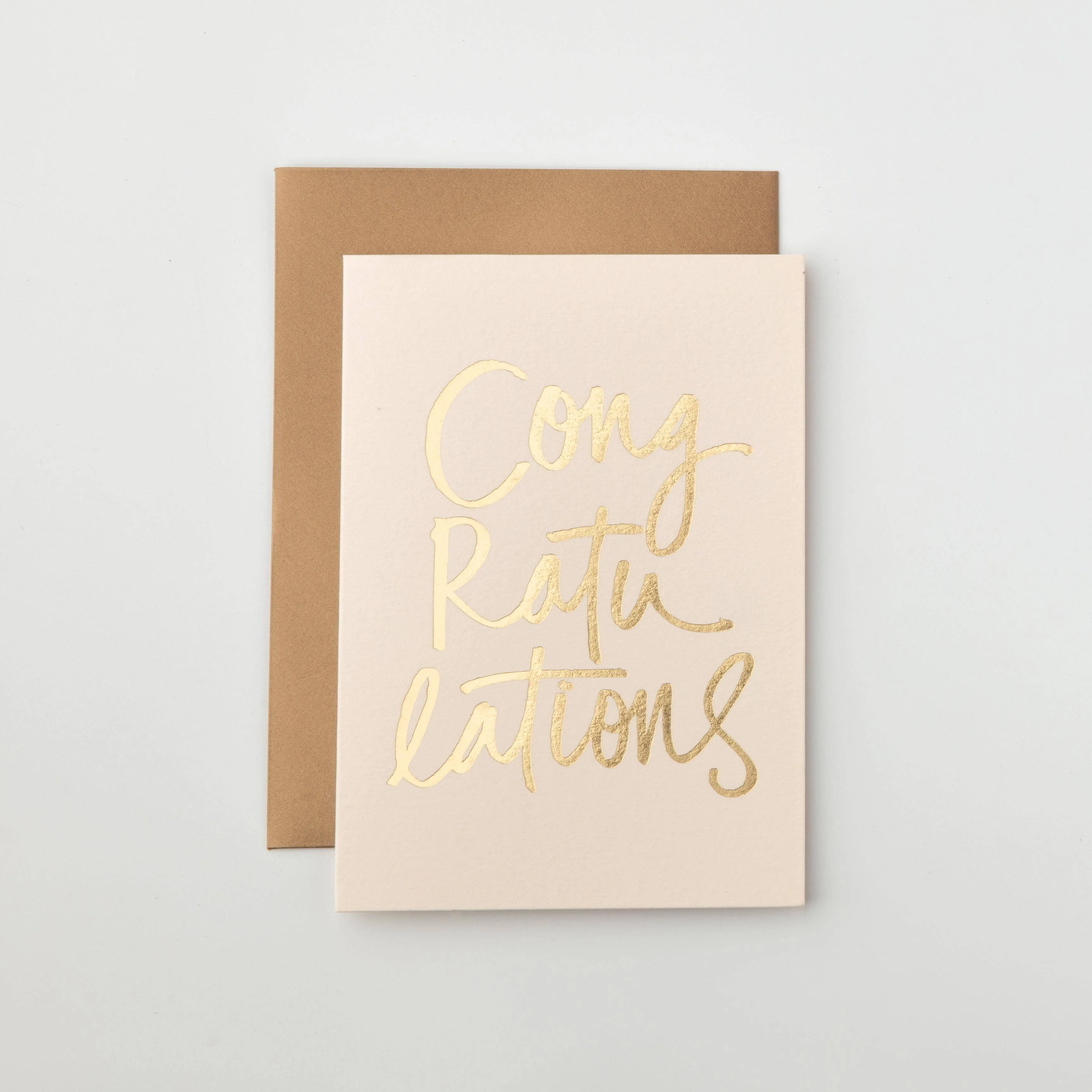 Congratulations (Creme) Greeting Card