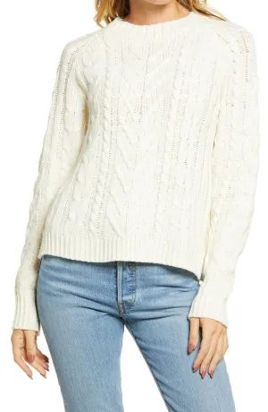 Cotton Emporium Women's Cable Knit Pullover Sweater