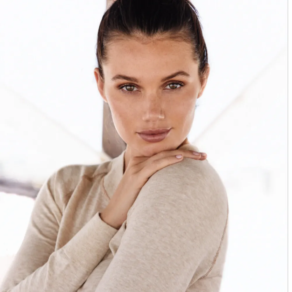 Crewneck Ultra Fine Knit Sustainable Organic Cotton Sweater