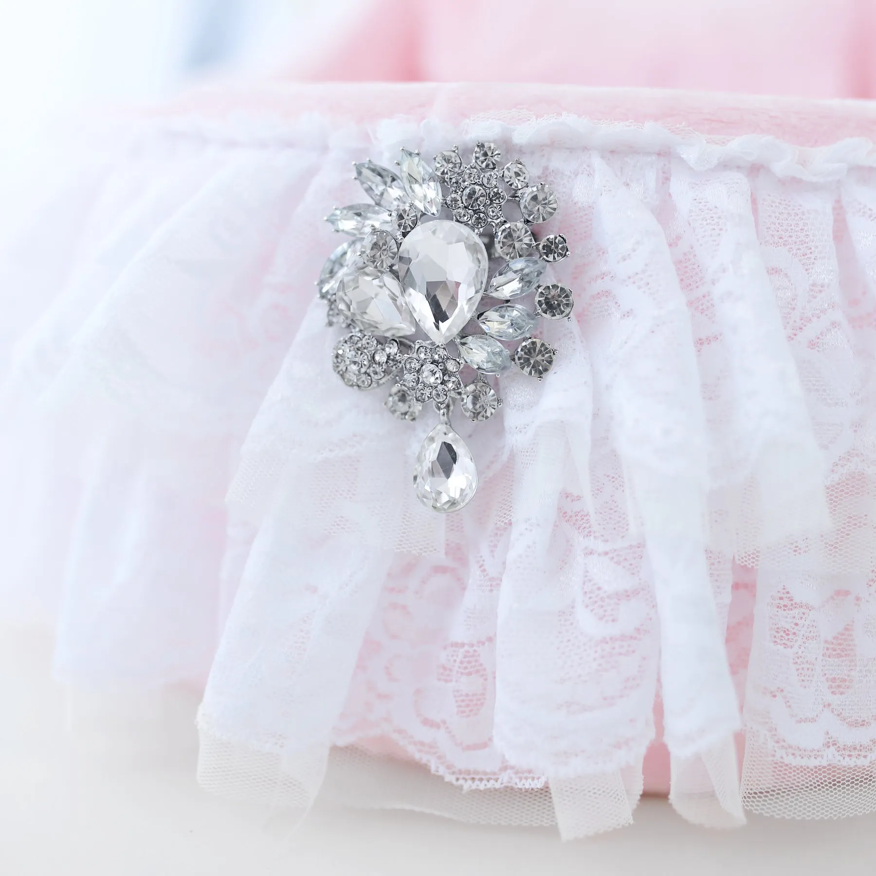 Crib Dog Bed with Ruffles in Baby Doll Pink (Custom Drop Ship)