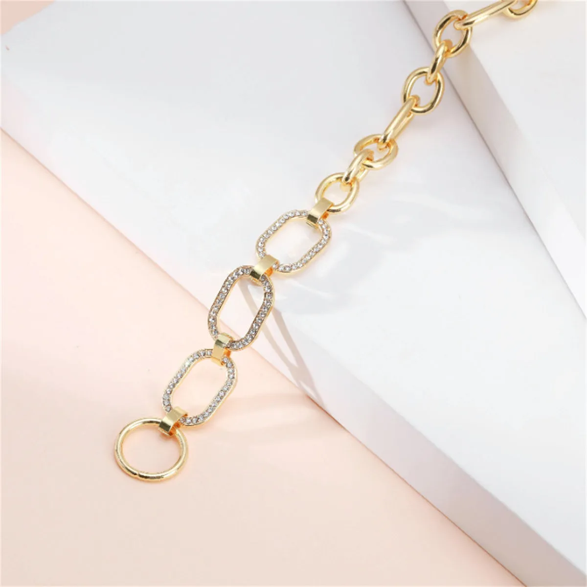 Cubic Zirconia 18K Gold-Plated Oval Necklace