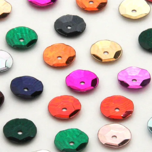 Cup Round Sequin #201 Silver (Metallic)