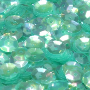 Cup Round Sequin #344 Light Green (Transparent Iris)