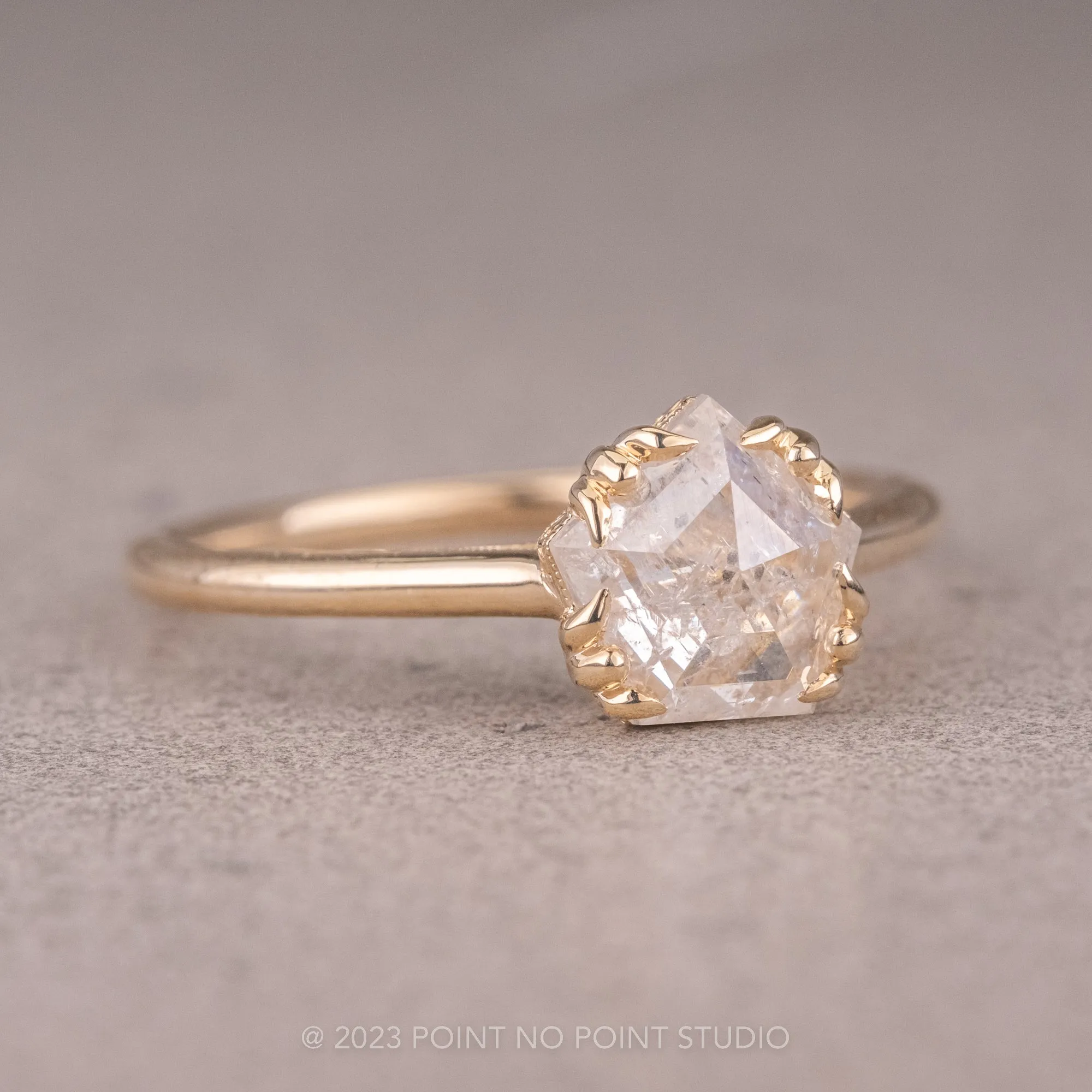 Custom Vintage Inspired Cathedral Engagement Ring