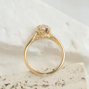Custom Vintage Inspired Cathedral Engagement Ring