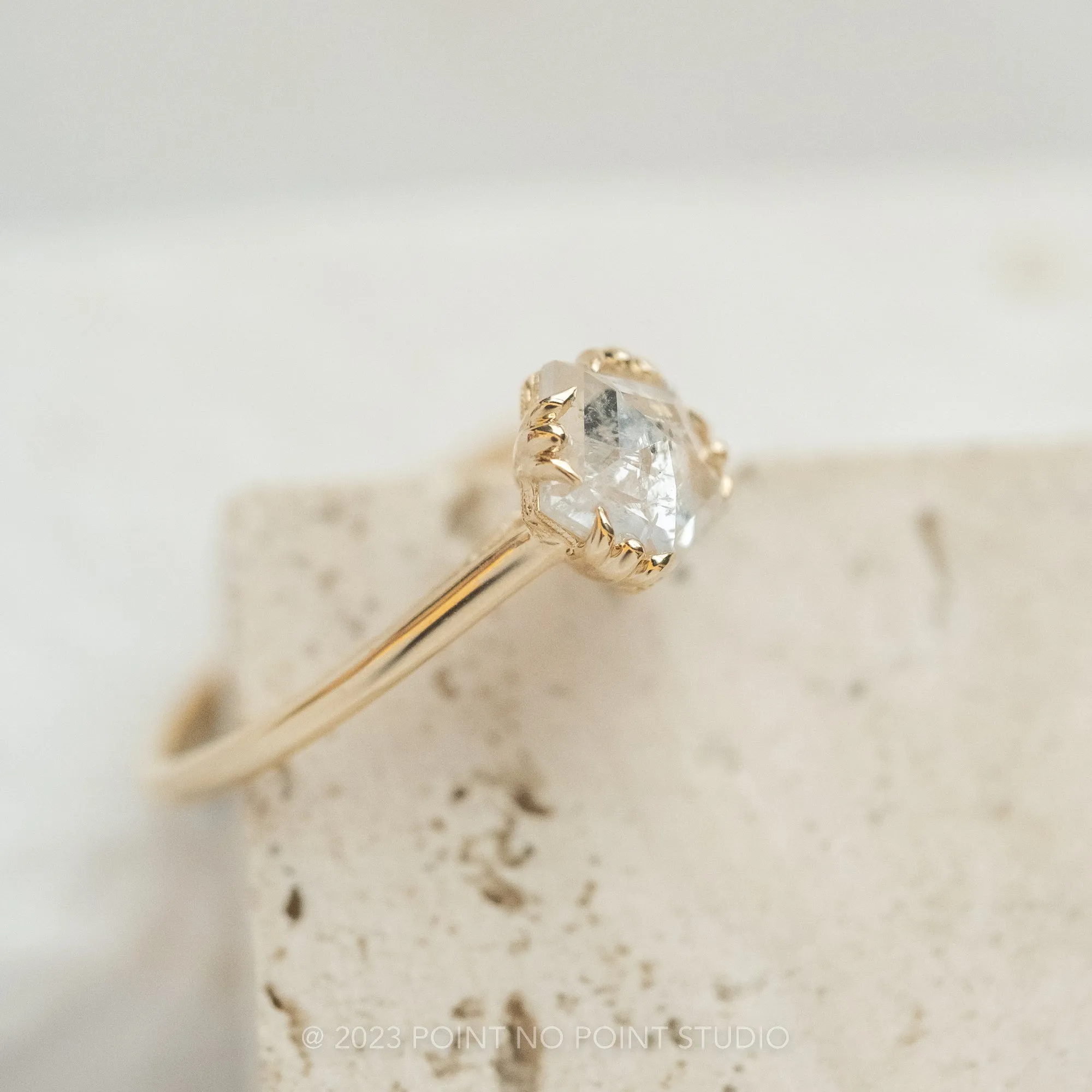 Custom Vintage Inspired Cathedral Engagement Ring