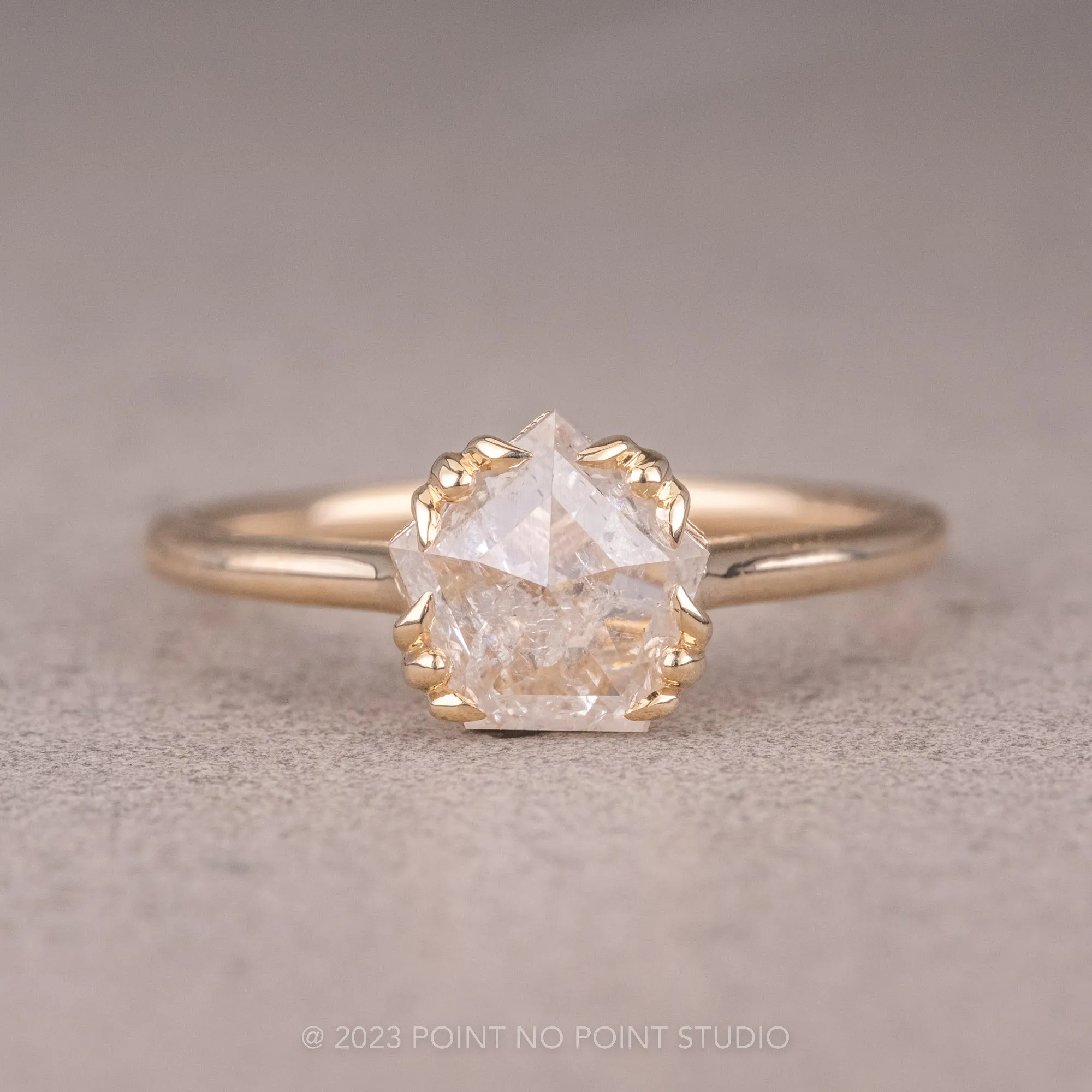 Custom Vintage Inspired Cathedral Engagement Ring