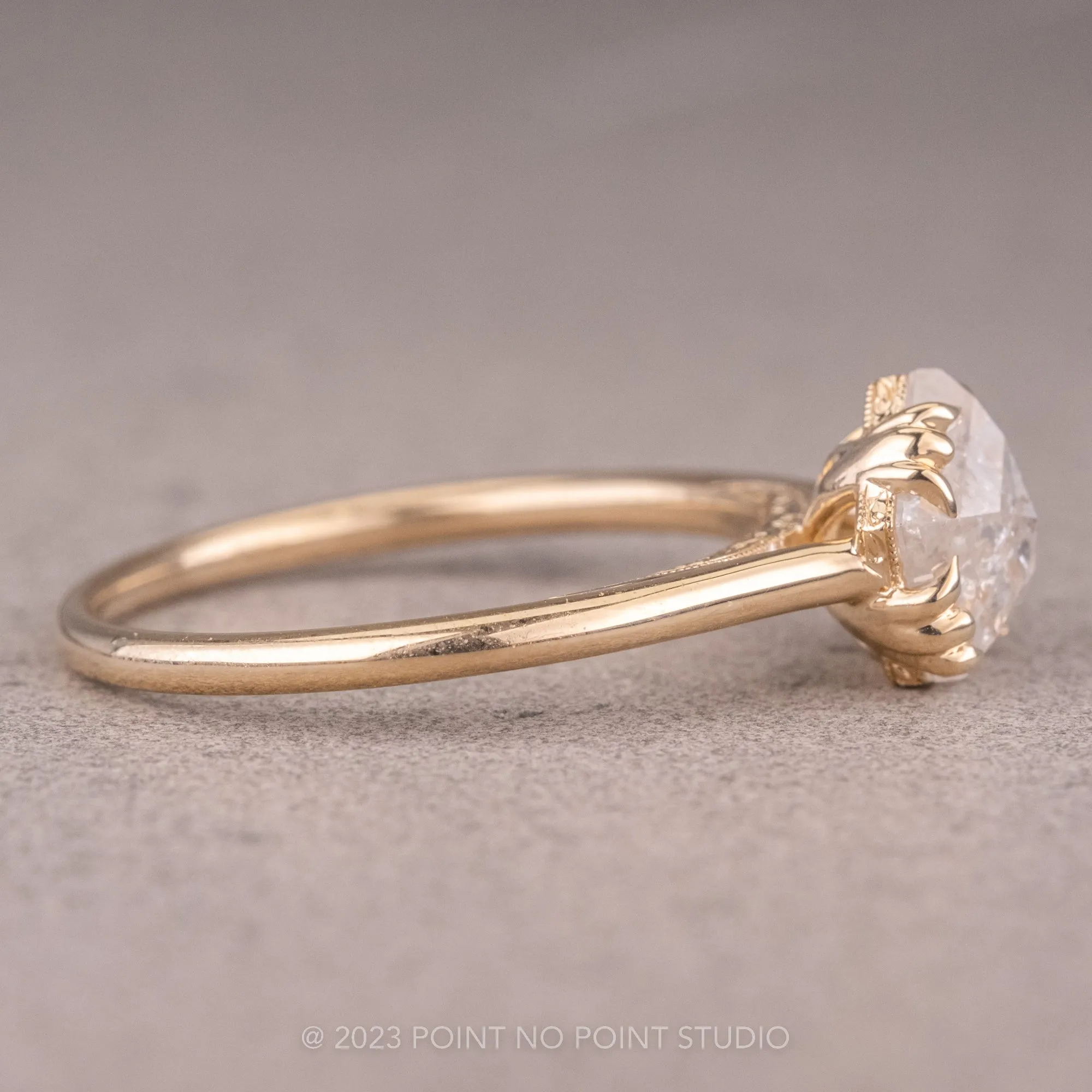 Custom Vintage Inspired Cathedral Engagement Ring