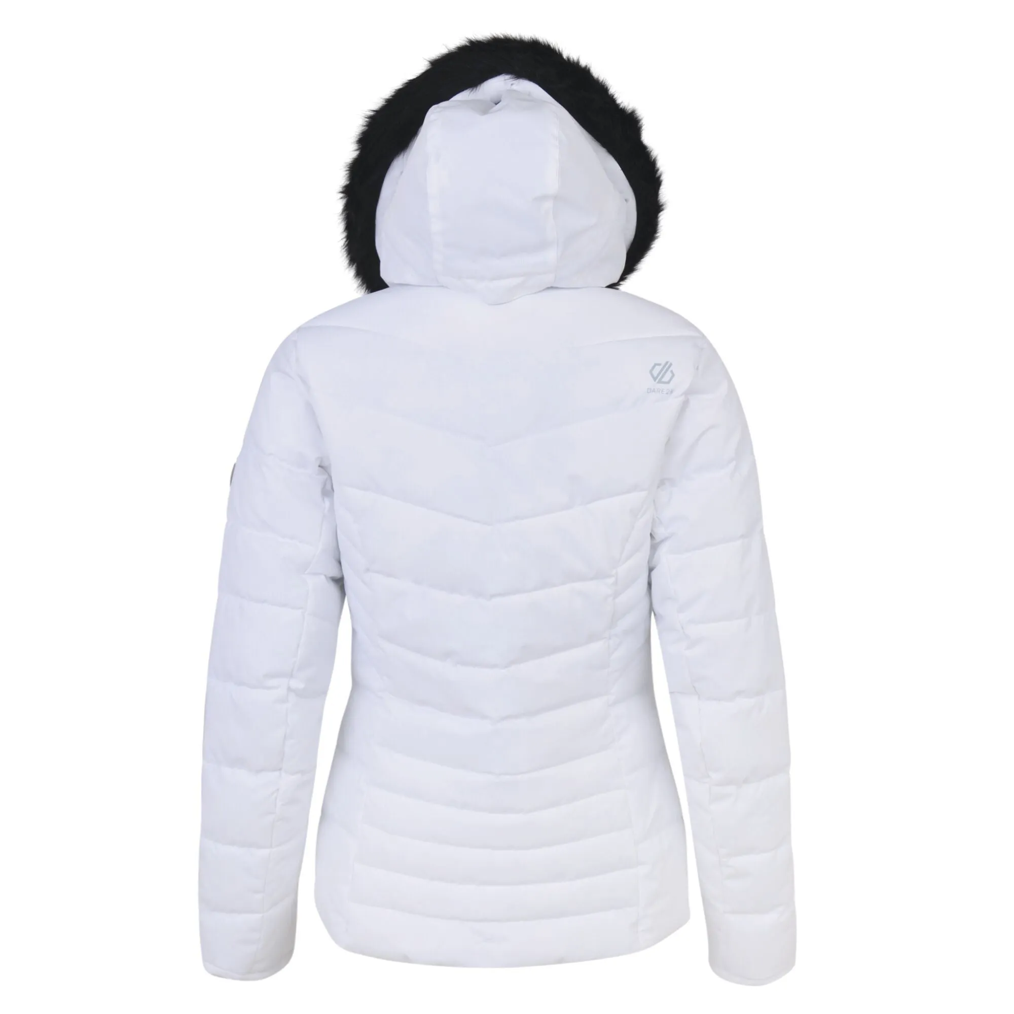 Dare 2B Women's Glamorize Faux Fur Trim Luxury Ski Jacket White RRP £200