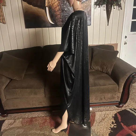David Brown California • One Size • Shiny • Safari • Boho • Black • Nightgown