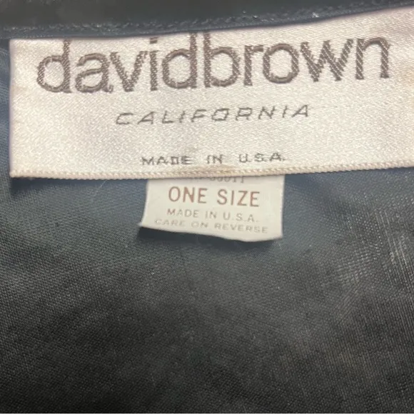 David Brown California • One Size • Shiny • Safari • Boho • Black • Nightgown