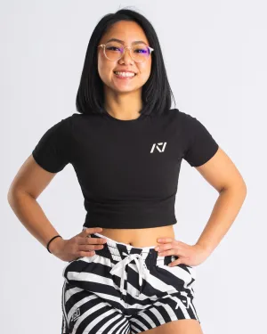 Deflection Women's Non Bar Grip Crop - The Helix Black