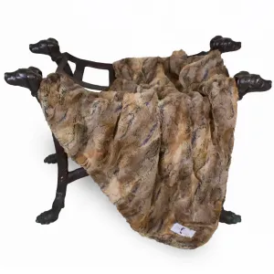 Deluxe Dog Blanket in Red Fox Faux Fur (Custom Drop Ship)
