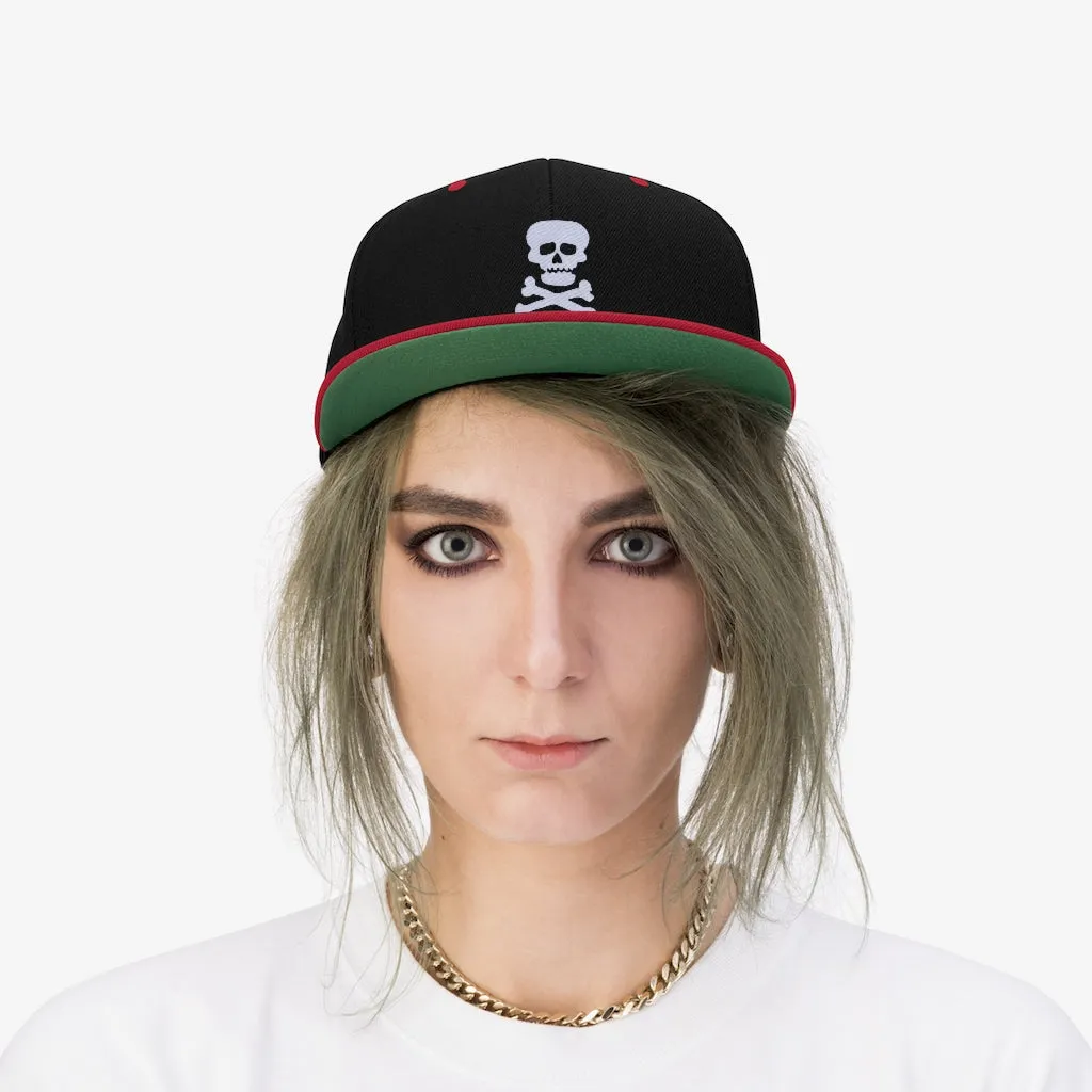 Demon Skull - Embroidered Flexfit Snapback Hat