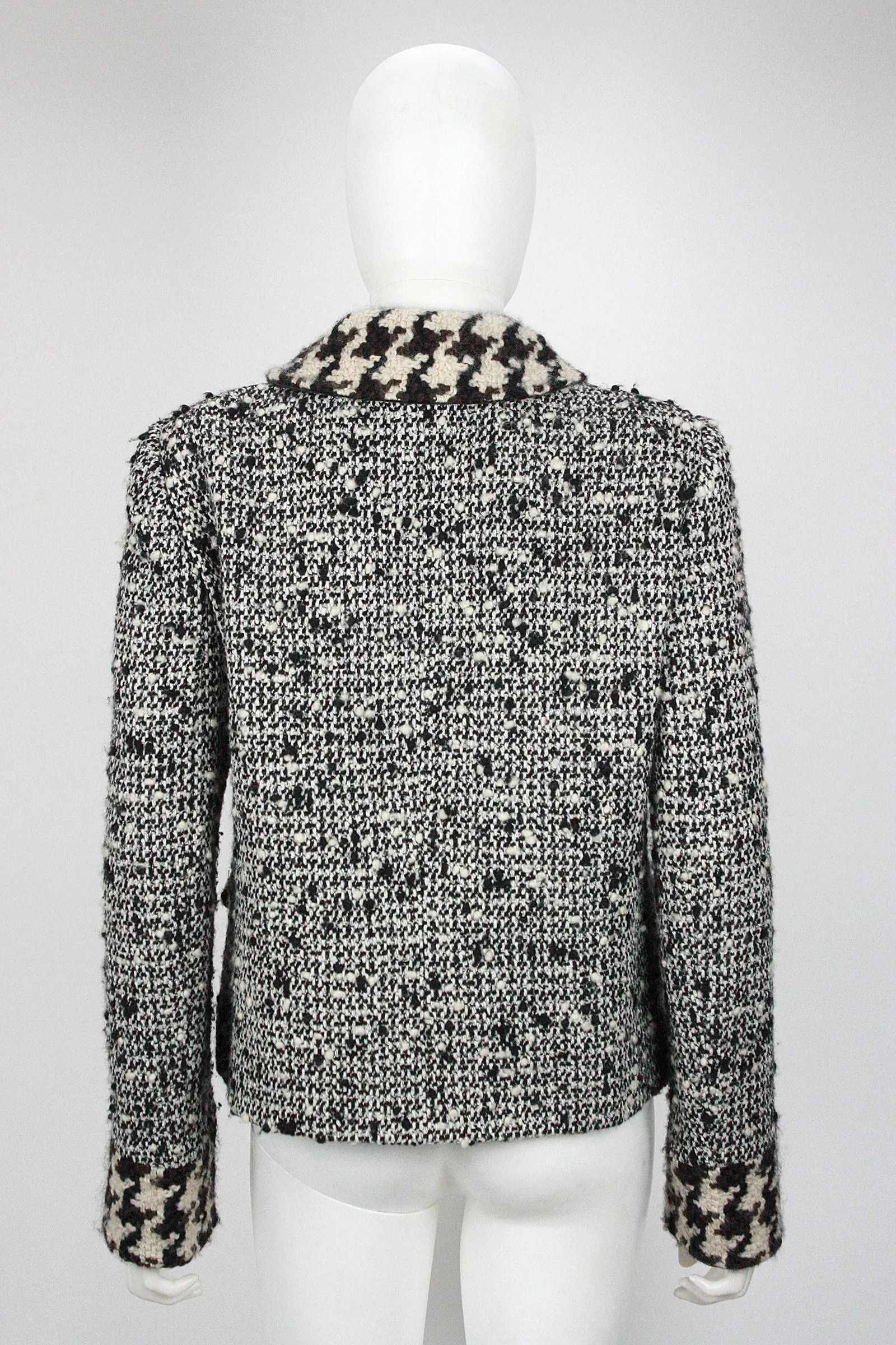DOLCE & GABBANA Boucle Wool Double Breasted Jacket