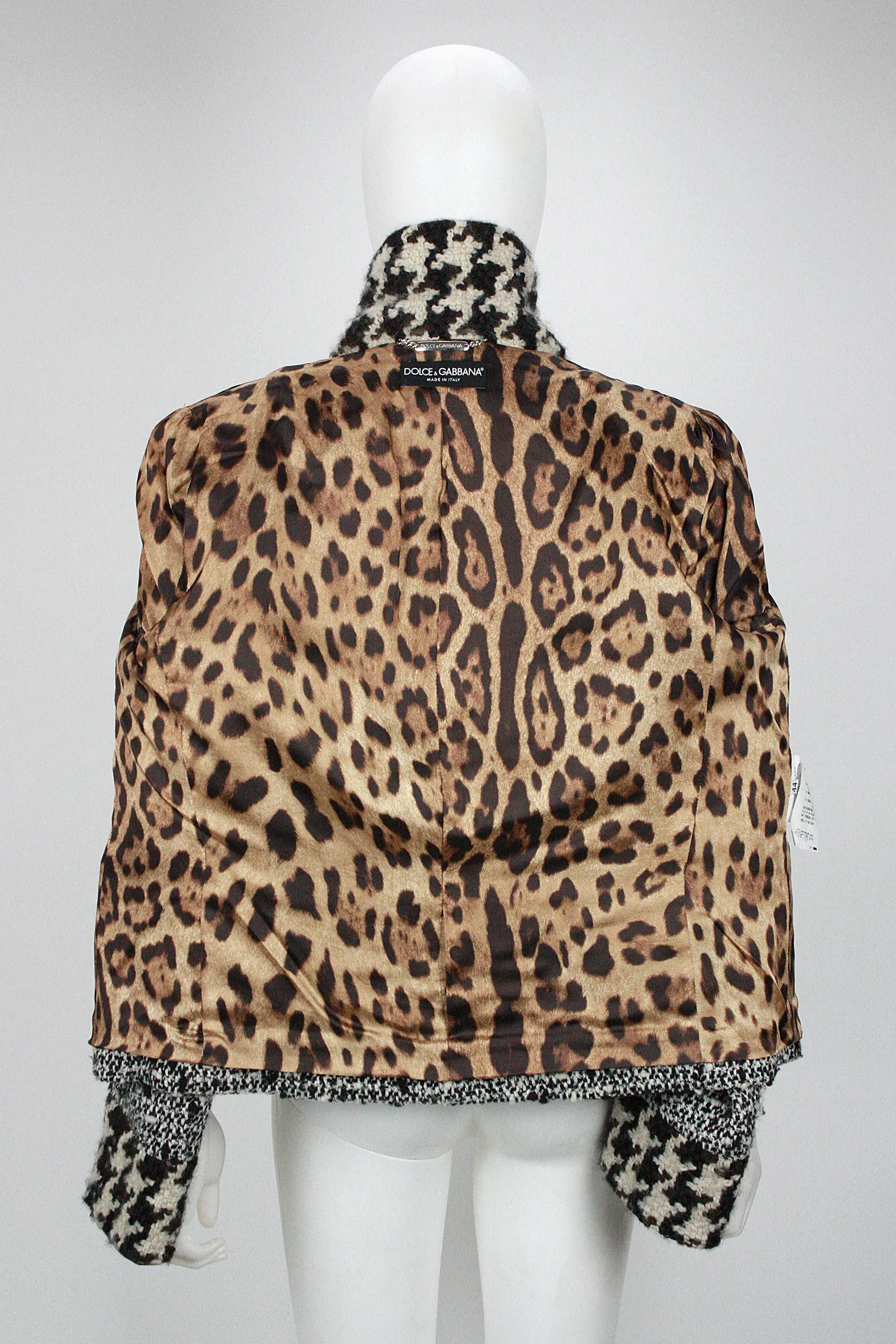 DOLCE & GABBANA Boucle Wool Double Breasted Jacket