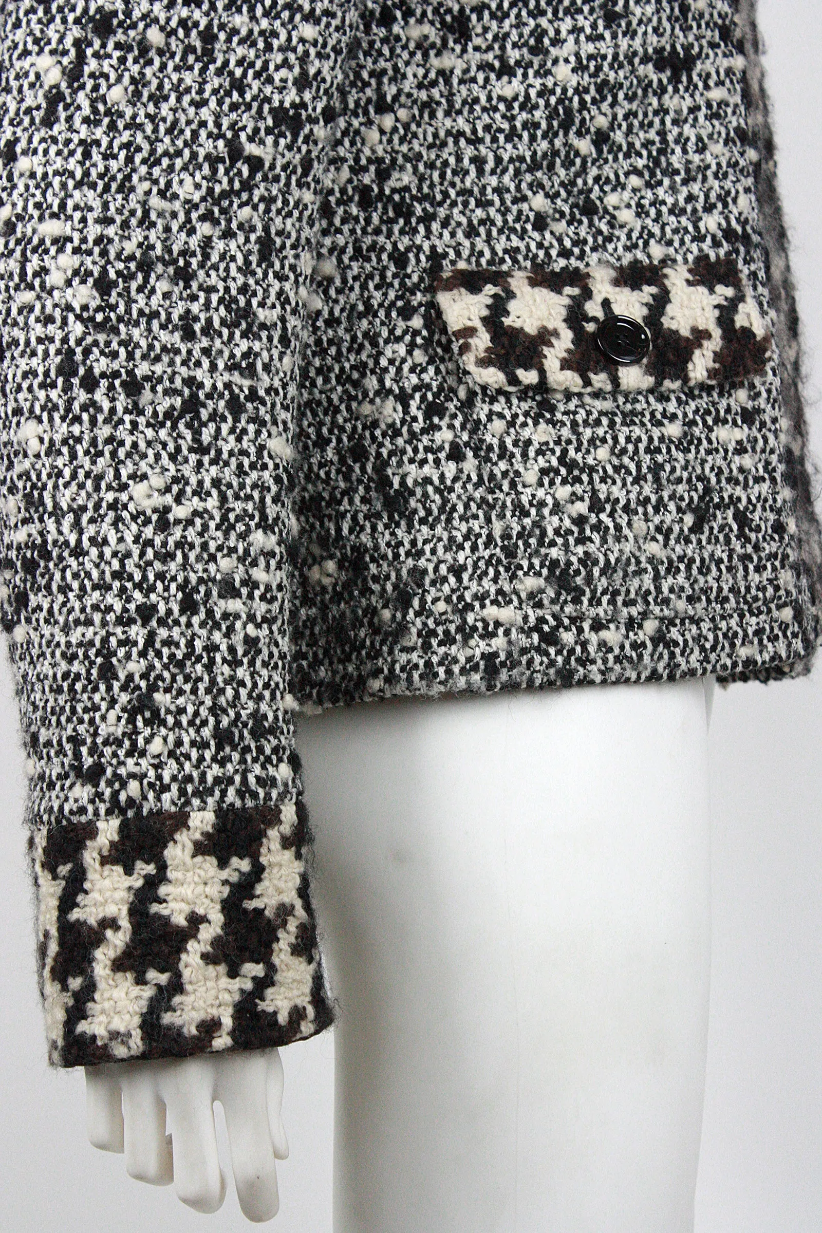 DOLCE & GABBANA Boucle Wool Double Breasted Jacket