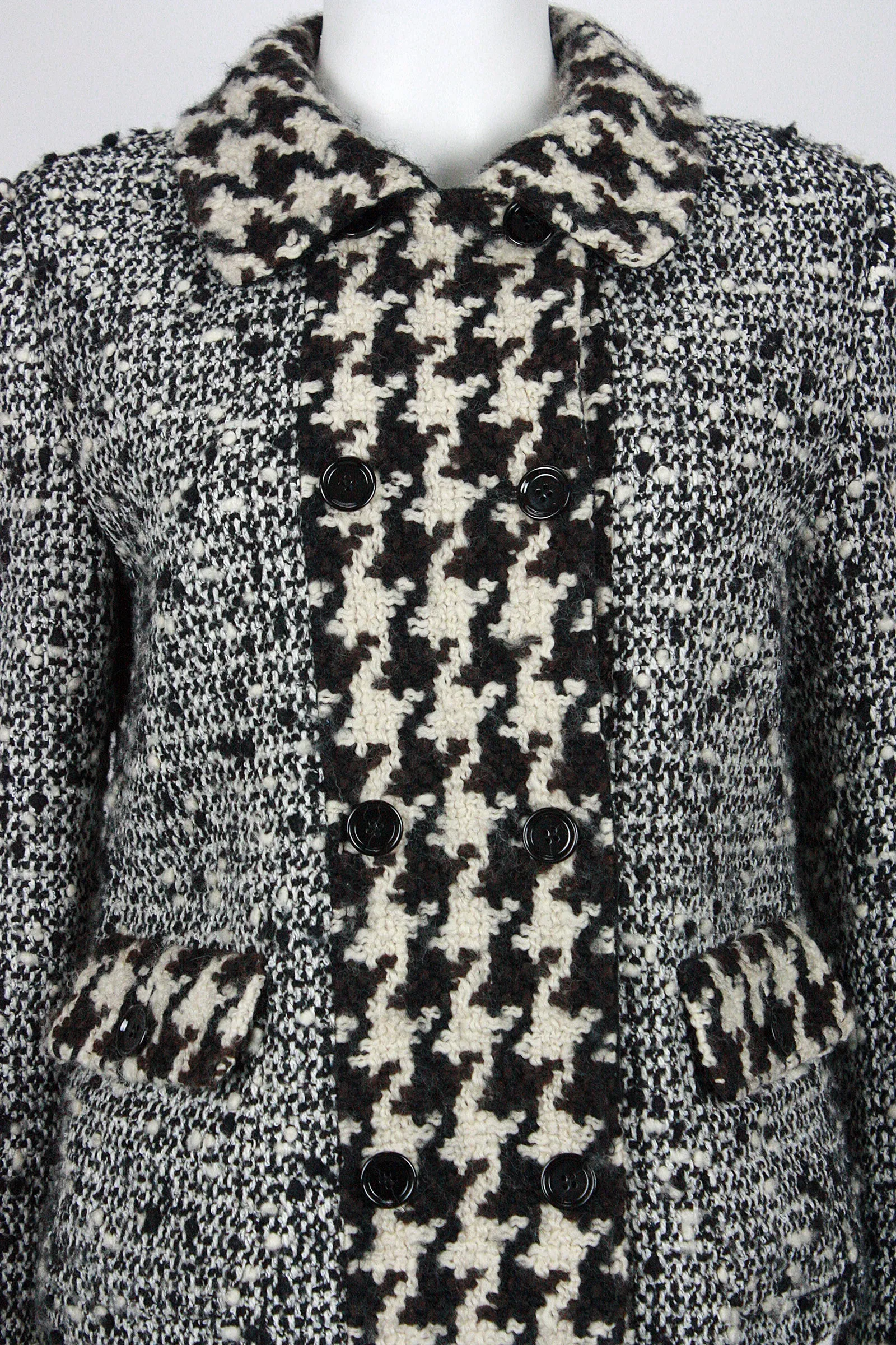 DOLCE & GABBANA Boucle Wool Double Breasted Jacket