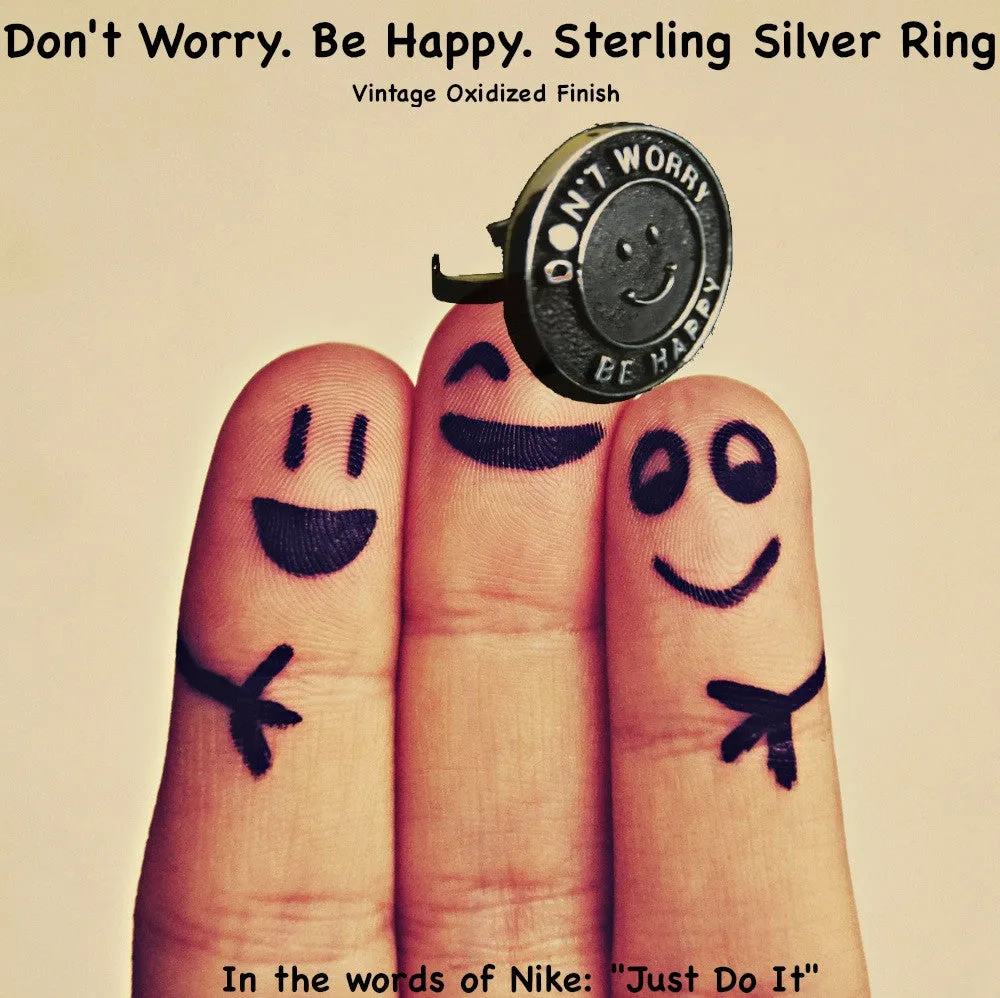 Don't Worry, Be Happy Smile Ring