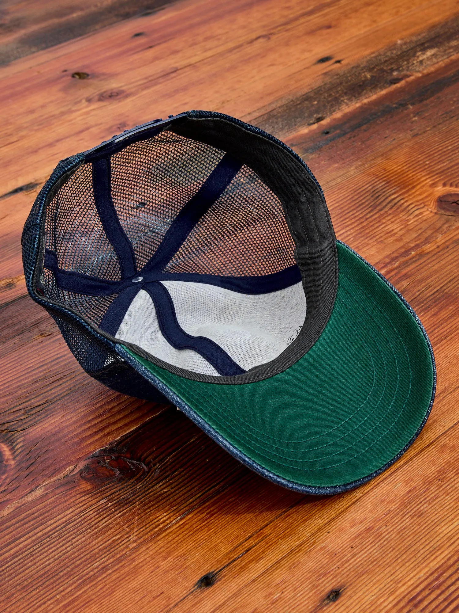Double RL Trucker Cap in Indigo