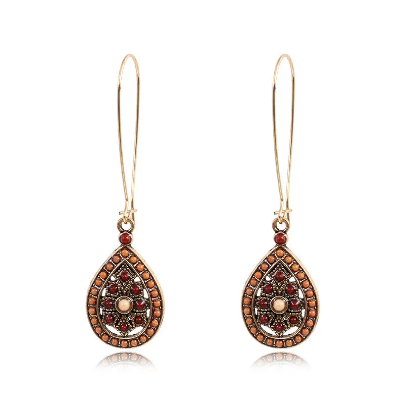 Drops Bohemian Fashion Silver Earrings