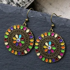 Drops Bohemian Fashion Silver Earrings