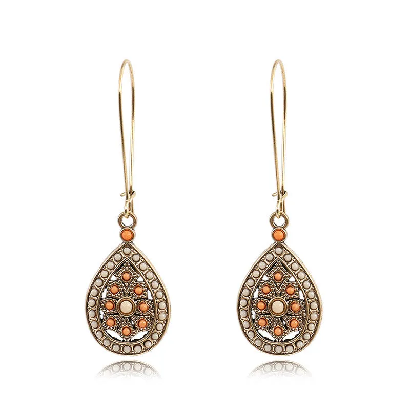 Drops Bohemian Fashion Silver Earrings