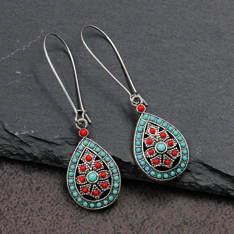 Drops Bohemian Fashion Silver Earrings