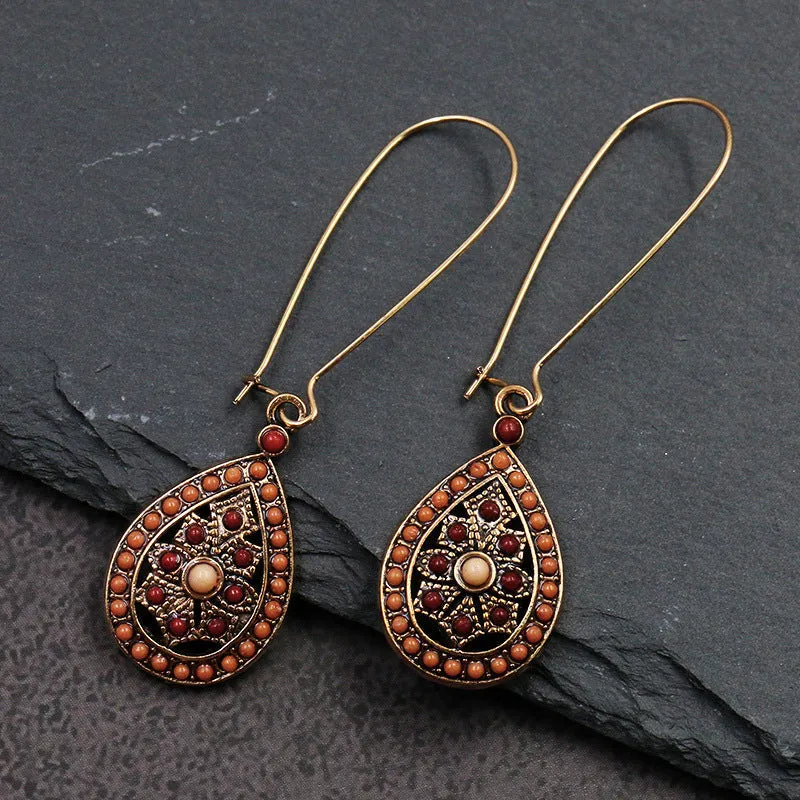 Drops Bohemian Fashion Silver Earrings