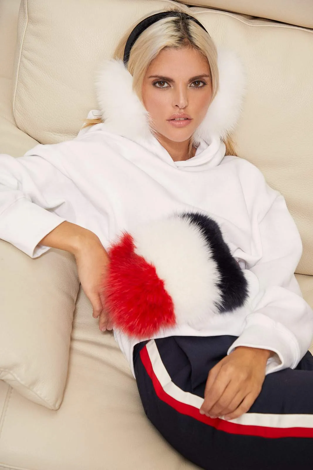 Ear Muffs Fox Fur